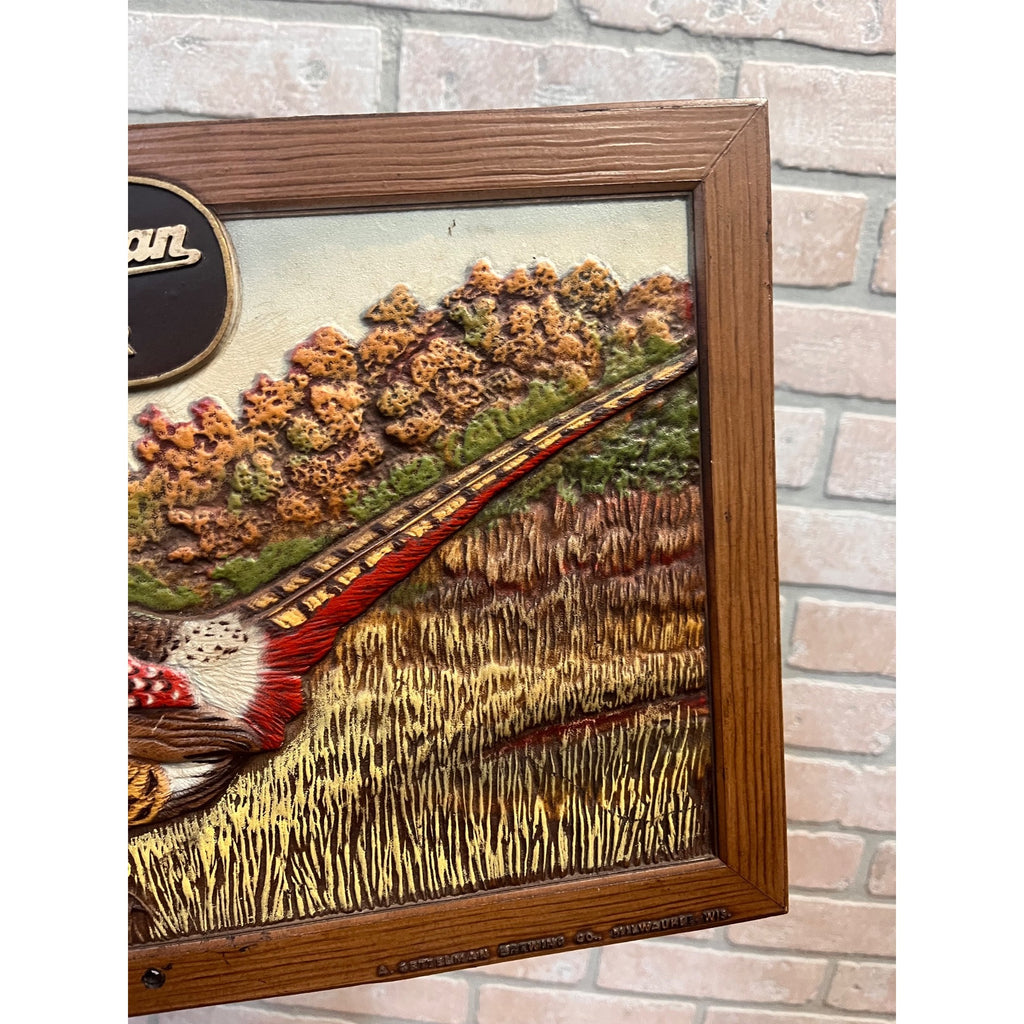 Vintage A. Gettleman Brewing Co. Beer Pheasant Composite Sign Milwaukee, WI