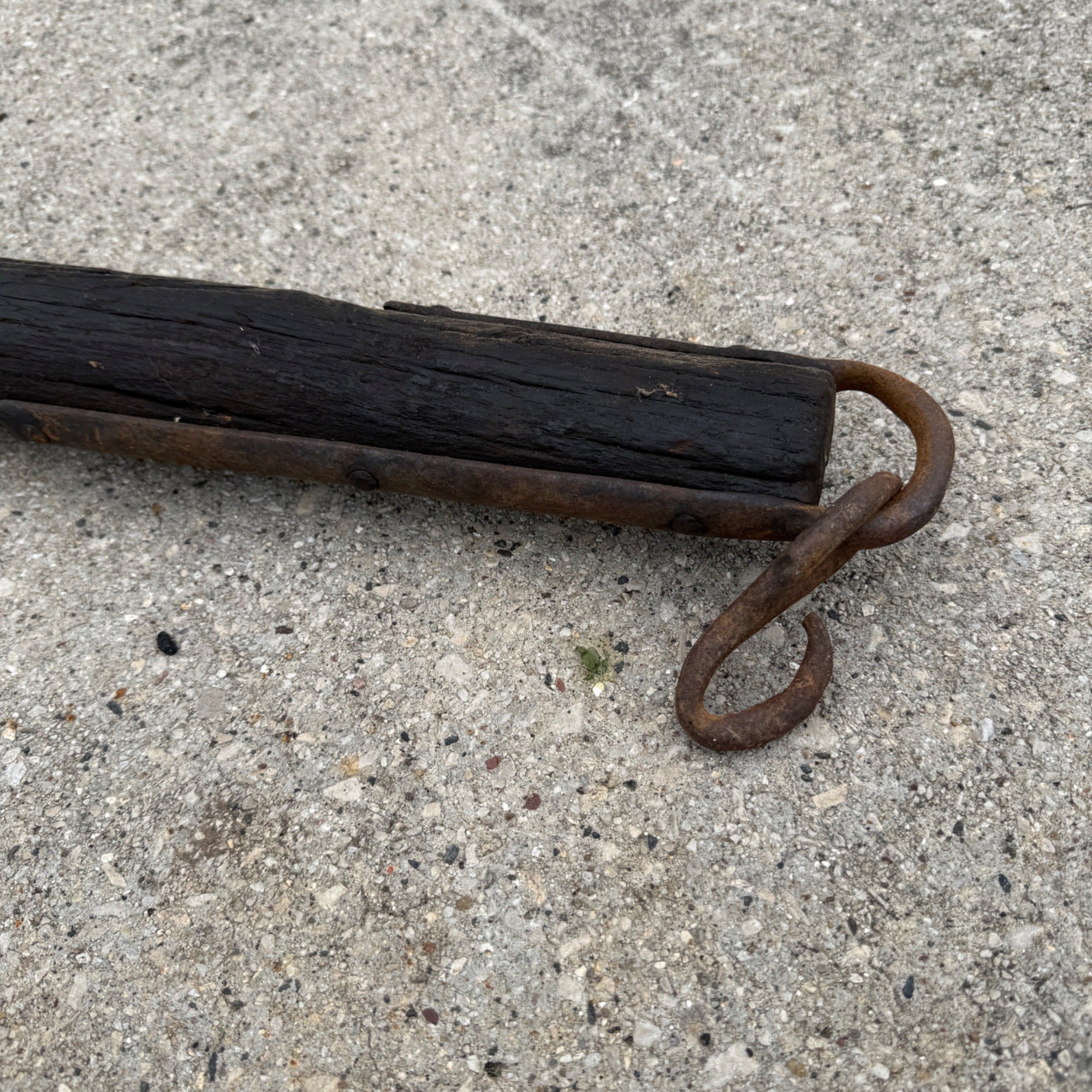 Antique Vintage Wood Evener Bar Double Tree Yoke horse Ox Western Primitive