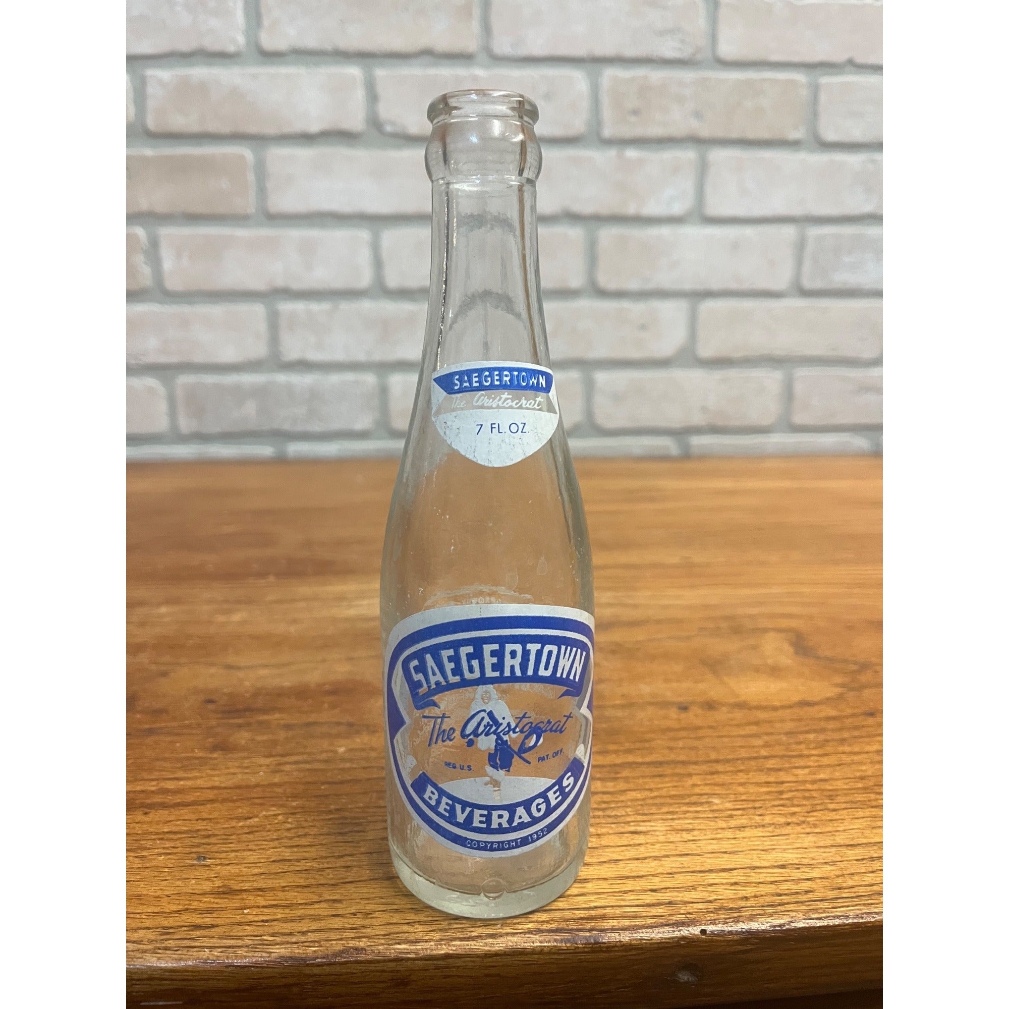 Vintage Soda Pop Bottle , ACL Saegertown , Saegertown, Pa.  7 oz
