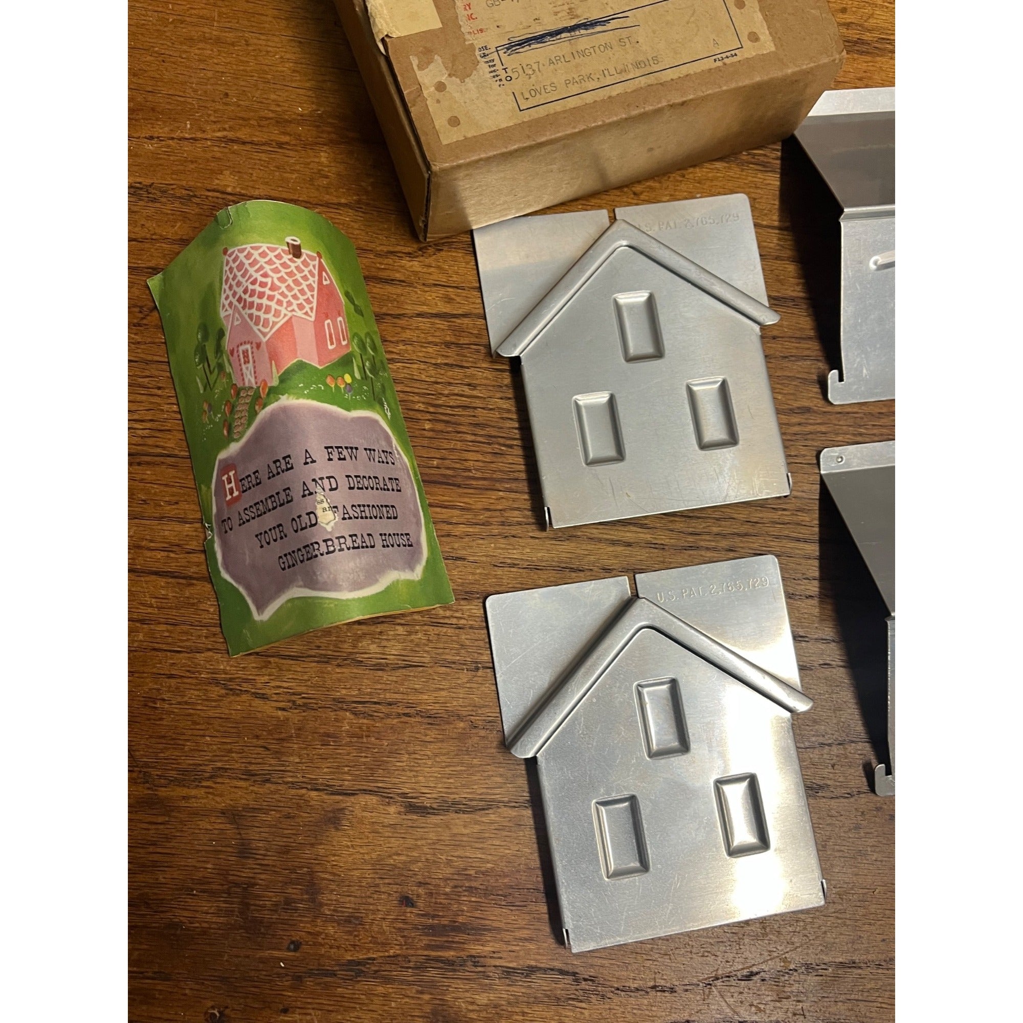 Vintage 1960s Pillsbury Aluminum Gingerbread House Mold