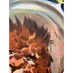 Rare Antique Circus Lithograph Poster Willsons Show Clown Lion England Litho Vtg