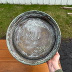 Antique Primitive Solid Brass Pail Bucket Milk Maple Syrup Farmhouse