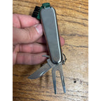 Golf Tool Branded CIGAR AFICIONADO Knife, Divot Repair, Brush, Key Ring
