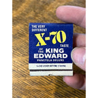 Vintage FULL Matchbook Advertising / X-70 Of The King Edward Panetela Deluxe