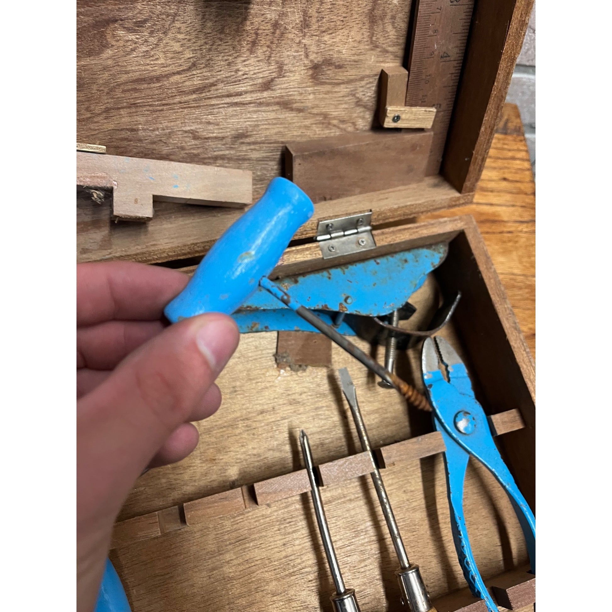 Vintage 1970's HANDY ANDY Young Carpenters Tool Chest Lot (2)