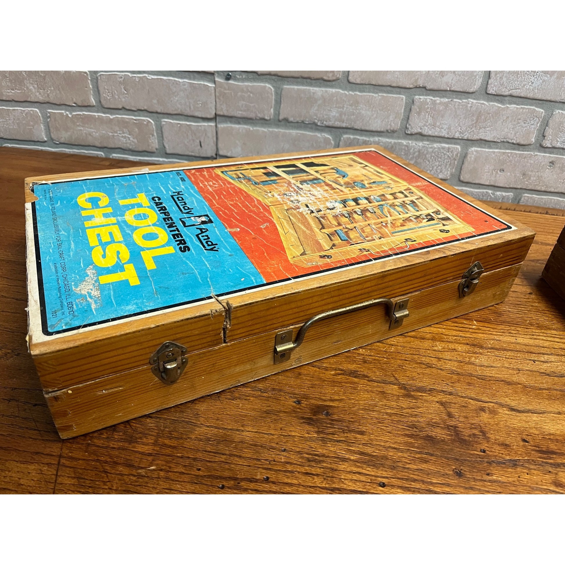 Vintage 1970's HANDY ANDY Young Carpenters Tool Chest Lot (2)