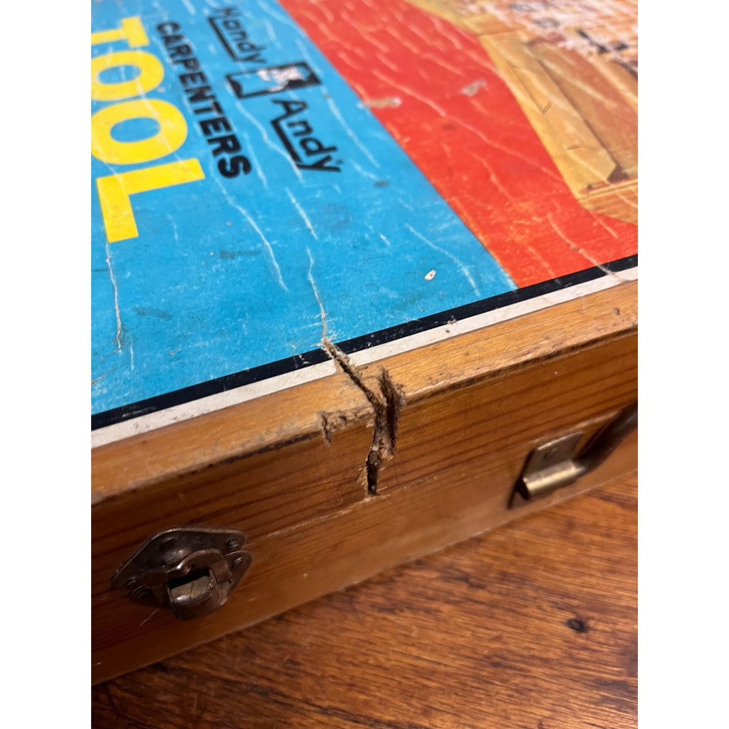 Vintage 1970's HANDY ANDY Young Carpenters Tool Chest Lot (2)