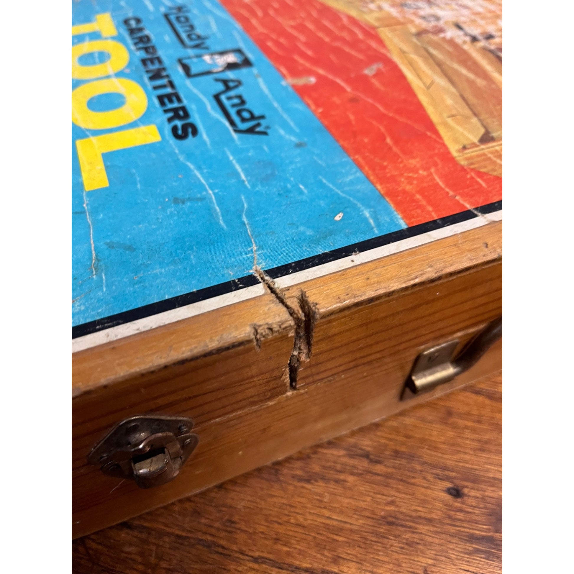 Vintage 1970's HANDY ANDY Young Carpenters Tool Chest Lot (2)