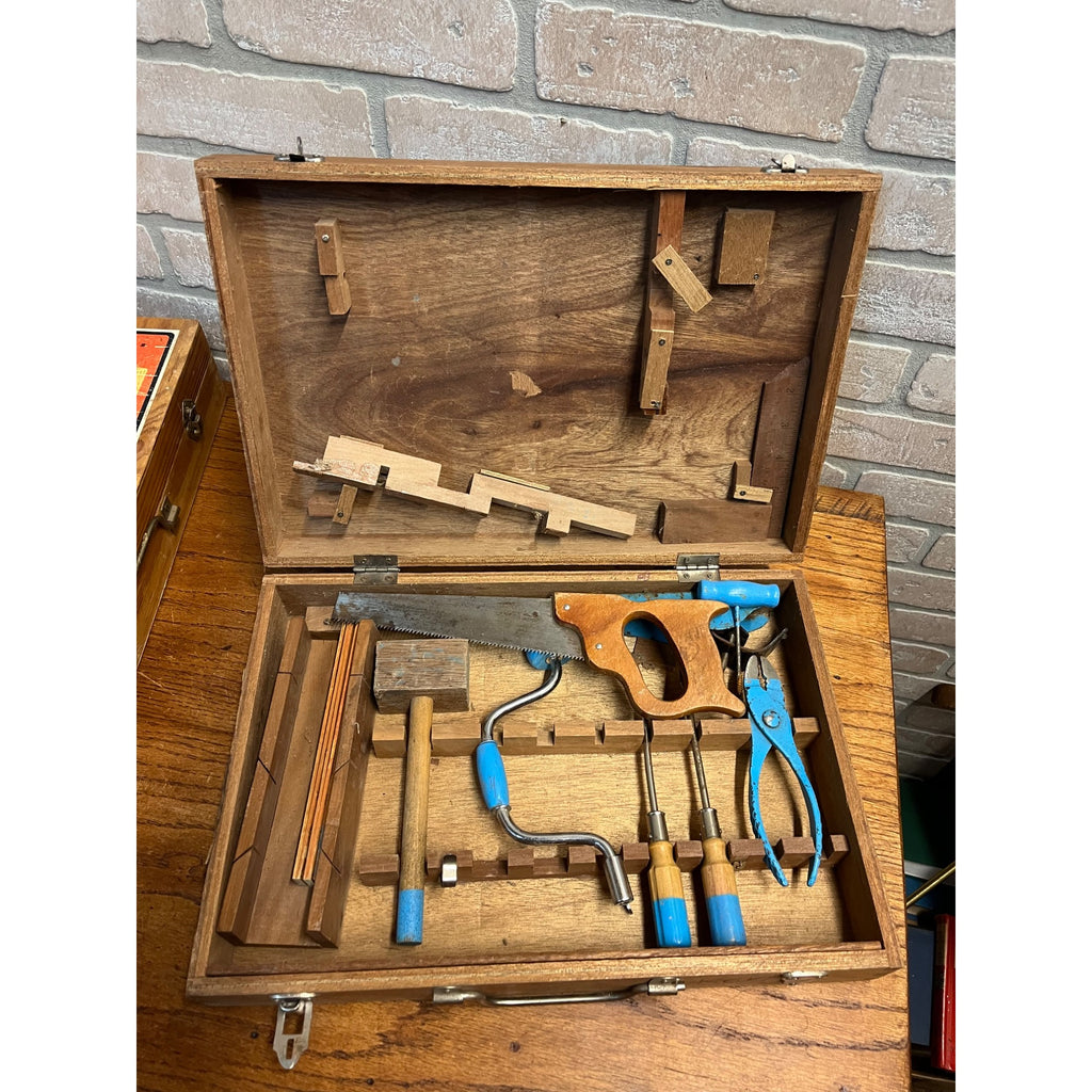 Vintage 1970's HANDY ANDY Young Carpenters Tool Chest Lot (2)
