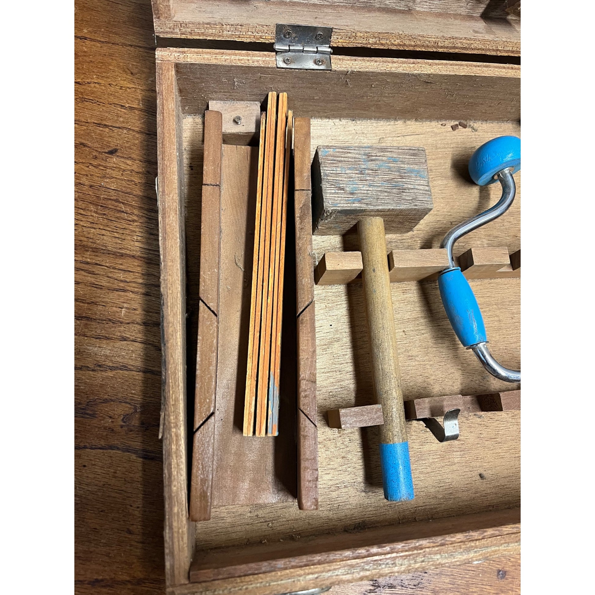Vintage 1970's HANDY ANDY Young Carpenters Tool Chest Lot (2)