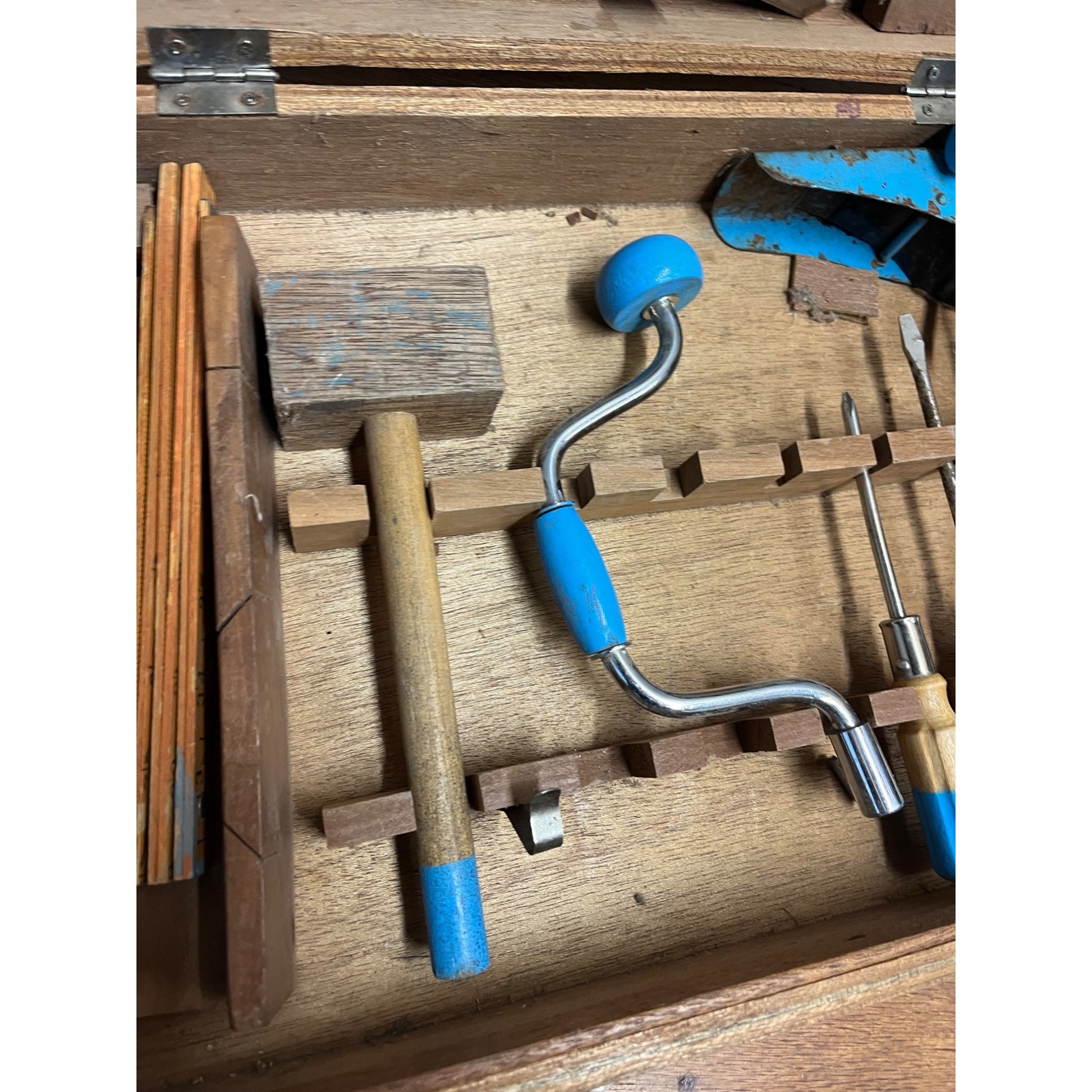 Vintage 1970's HANDY ANDY Young Carpenters Tool Chest Lot (2)