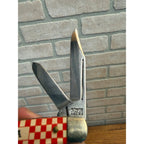 Vintage Purina Mills Kutmaster Folding Pocket Knife With Three Blades Utica, NY Farm Feeds Advertising