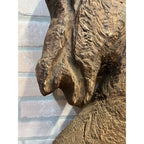 Antique Primitive 1900s Carved Horse Heads Architectural Salvage Folk Art AAFA