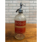 Rare Vintage 1930s Pat-Ra-Cola Beverage Seltzer Bottle Chicago Illinois Soda Fountain