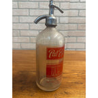 Rare Vintage 1930s Pat-Ra-Cola Beverage Seltzer Bottle Chicago Illinois Soda Fountain