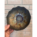 Fenton Peacock & Grape Blue Carnival Glass 8" Bowl Antique Iridescent.