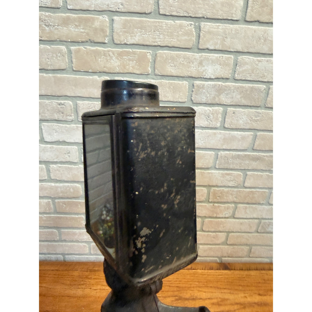 Antique Vintage Wall Mount Coffee Spice Mill Grinder NCRA Cast Iron Tin Crank
