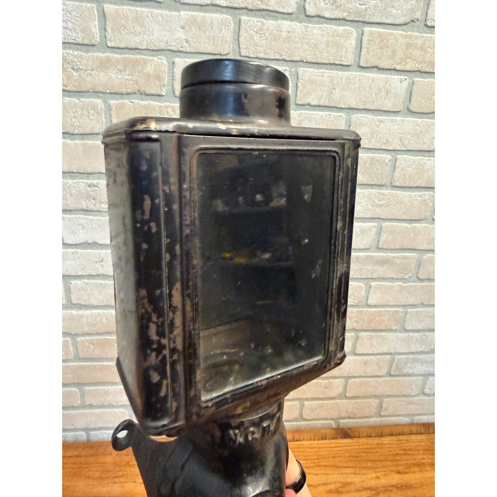 Antique Vintage Wall Mount Coffee Spice Mill Grinder NCRA Cast Iron Tin Crank
