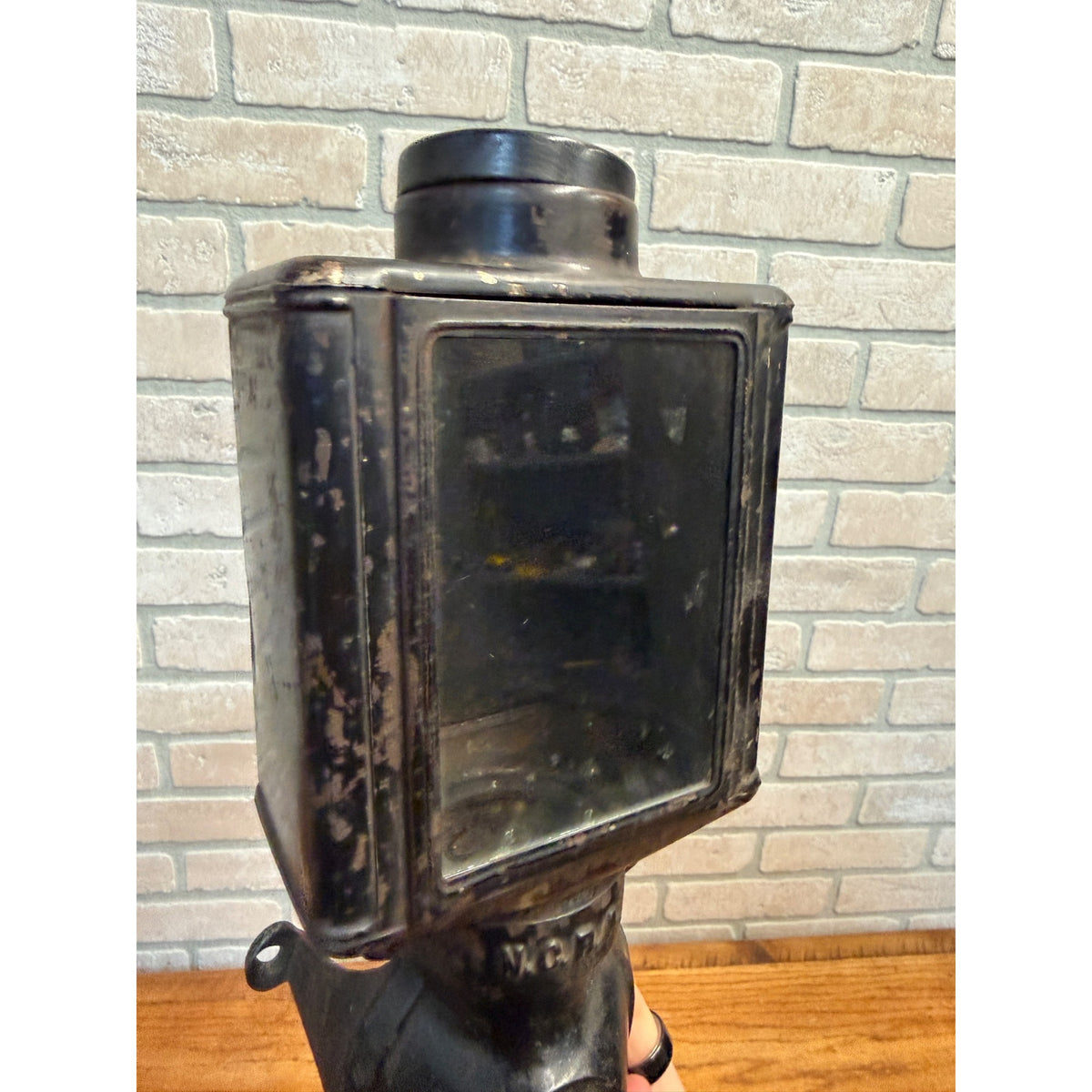 Antique Vintage Wall Mount Coffee Spice Mill Grinder NCRA Cast Iron Tin Crank