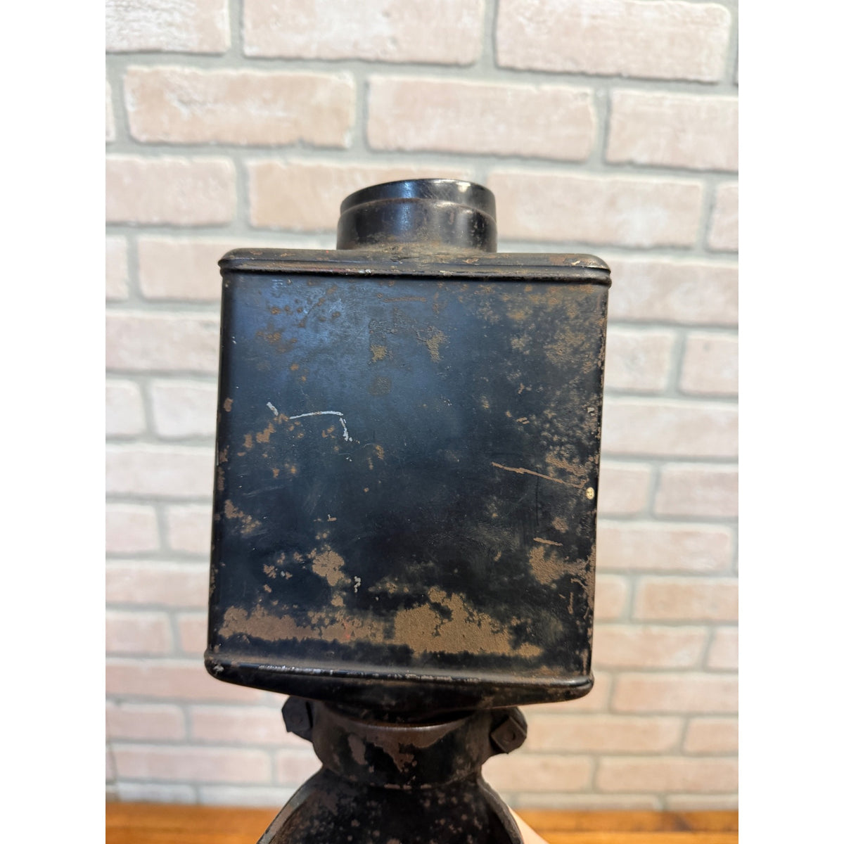 Antique Vintage Wall Mount Coffee Spice Mill Grinder NCRA Cast Iron Tin Crank
