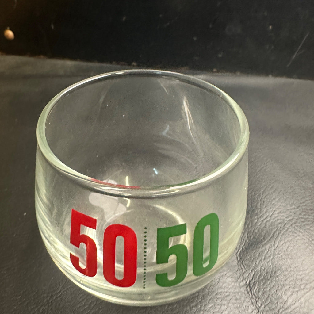 Grafs 50/50 Ginger Ale Milwaukee Wis Lowball Glass Soda