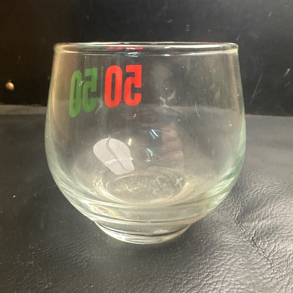 Grafs 50/50 Ginger Ale Milwaukee Wis Lowball Glass Soda