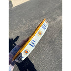 Vintage 1980s Miller Lite Beer Tray Advertising Bar Sign White & Gold