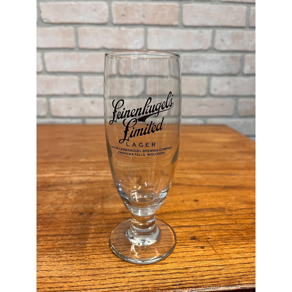 Vintage Leinenkugels Limited Lager 7" Footed Beer Glass