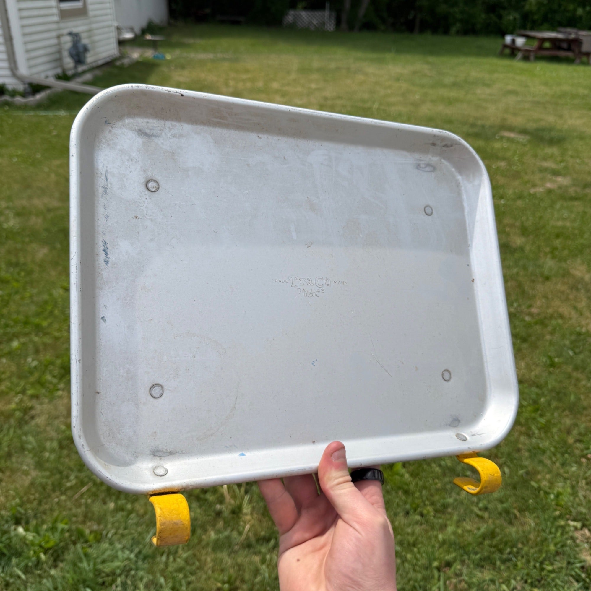 Vintage Traco Aluminum  Car Hop Window Tray Classic Car/Hot Rod