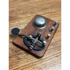 Vintage WWI World War Morse Code Practice Telegraph Key R-68 Soldier ID'd WW1