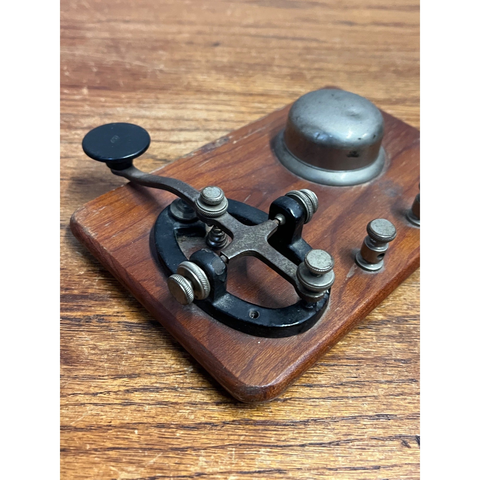 Vintage WWI World War Morse Code Practice Telegraph Key R-68 Soldier ID'd WW1