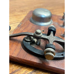 Vintage WWI World War Morse Code Practice Telegraph Key R-68 Soldier ID'd WW1