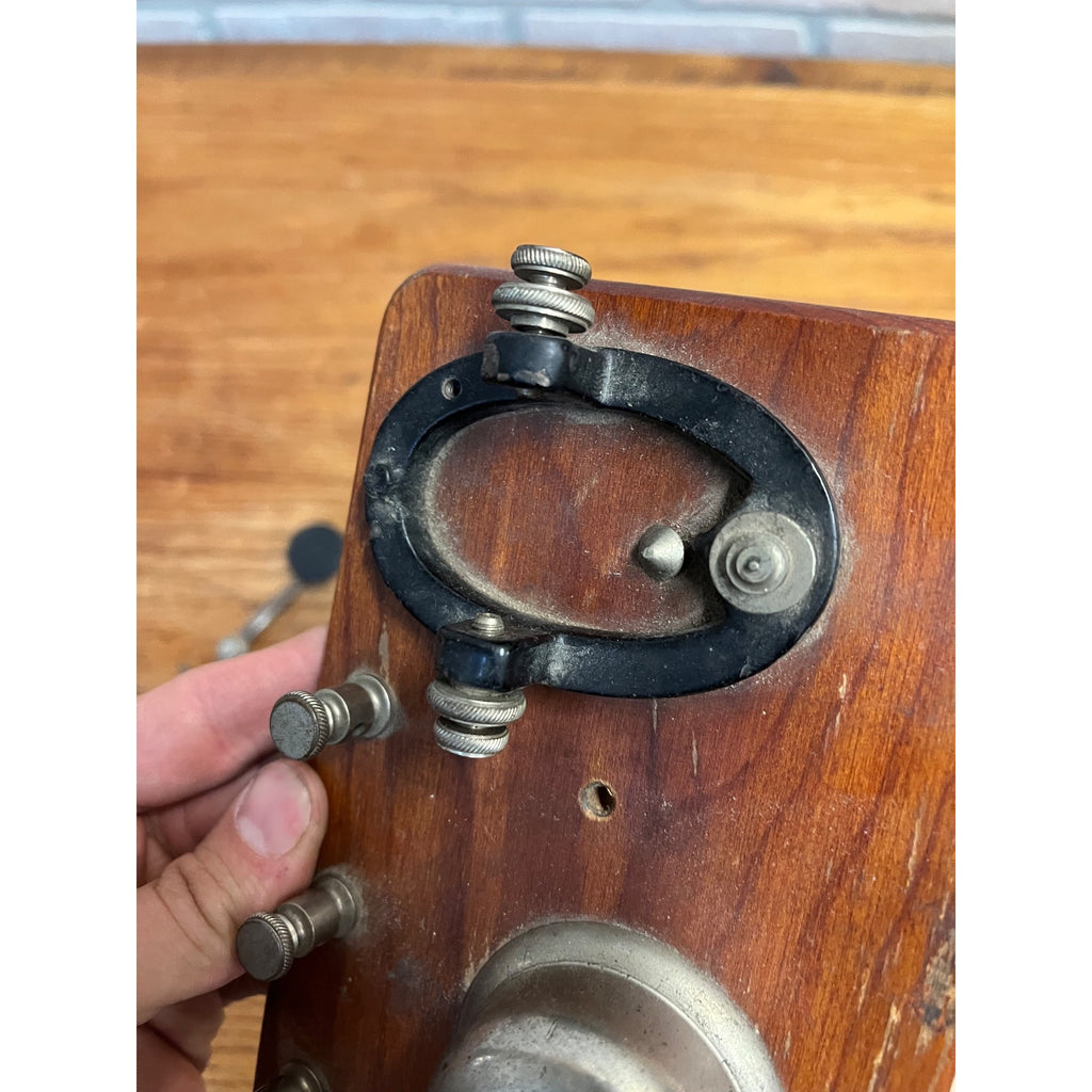 Vintage WWI World War Morse Code Practice Telegraph Key R-68 Soldier ID'd WW1