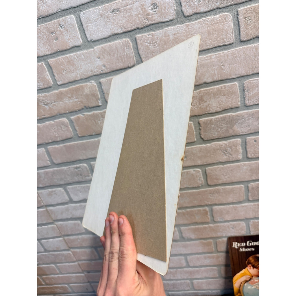 (4) Vintage Red Goose Shoes Easelback Cardstock Advertising Signs