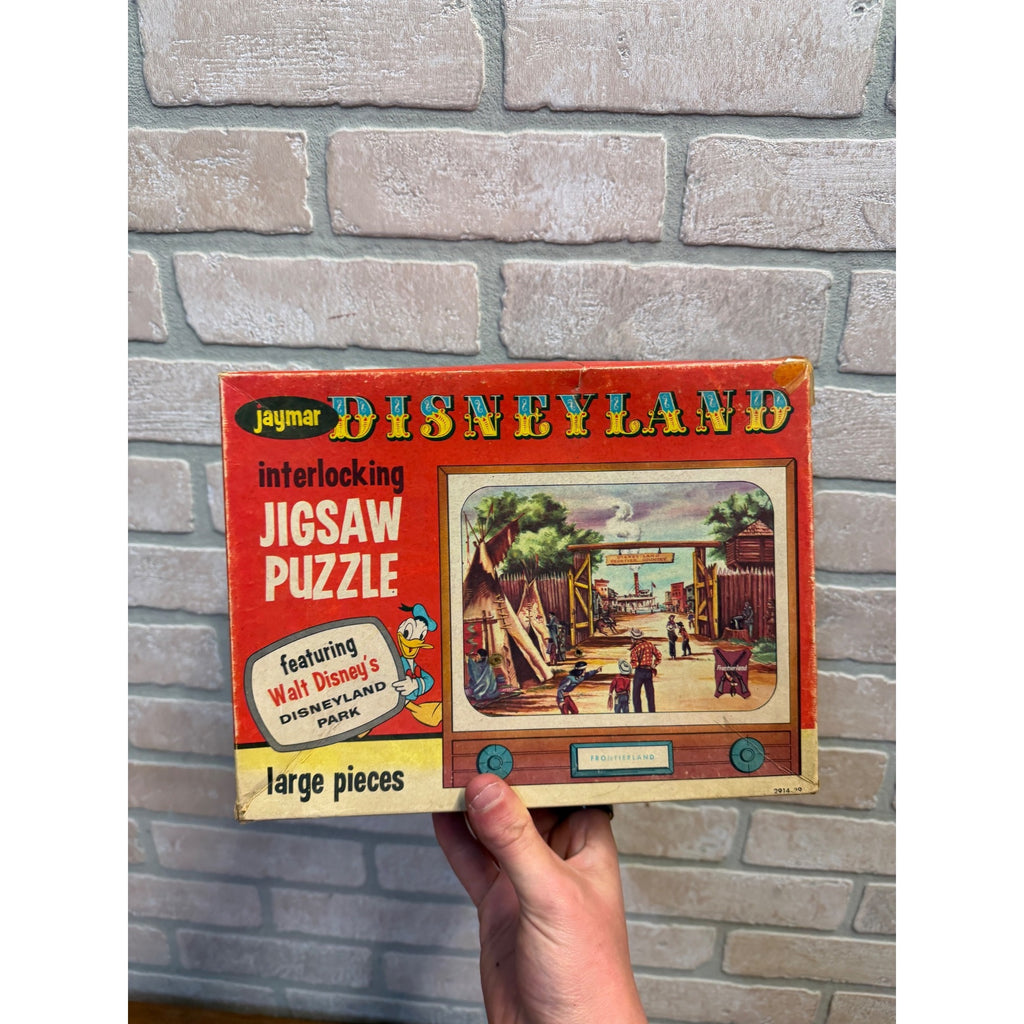 Disneyland Puzzle Jaymar Brand Frontierland 57Piece INCOMPLETE HTF