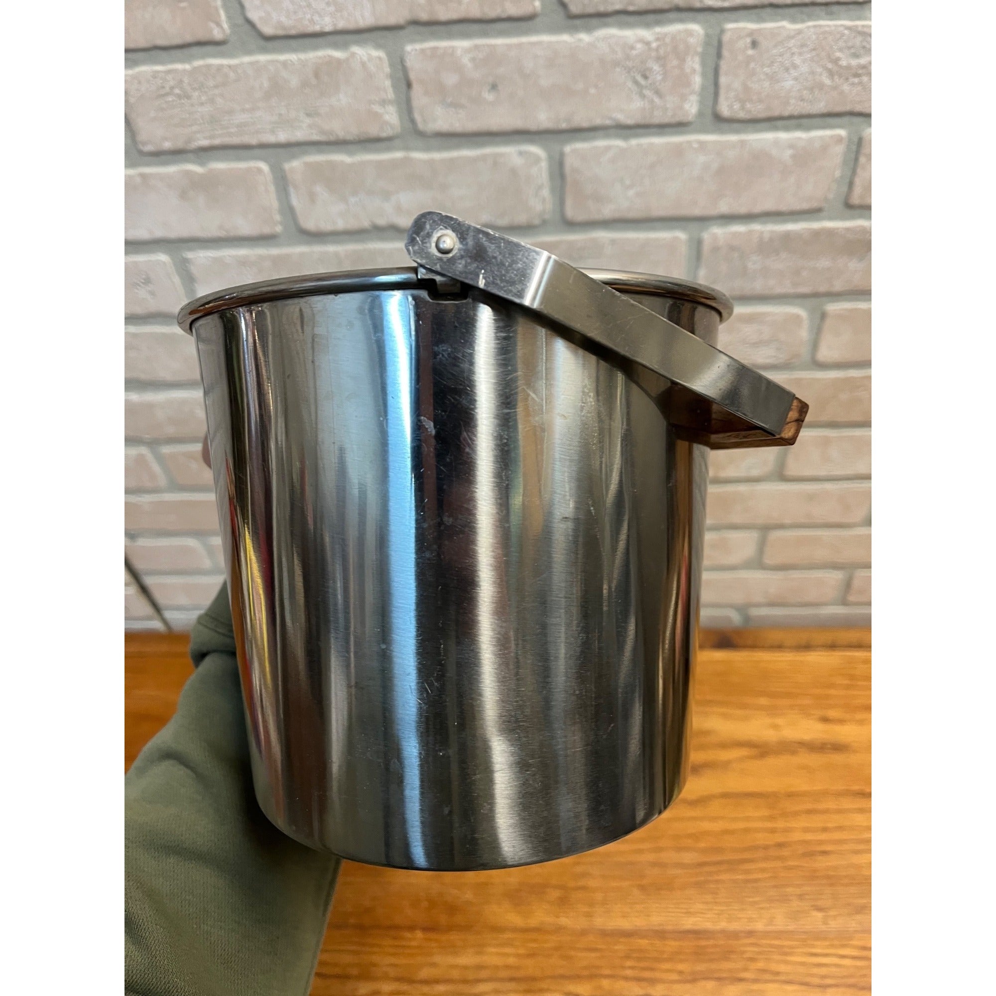 Vintage 1960s Lundtofte Lidded Champagne Ice Bucket Large MCM Danish Teak Wood