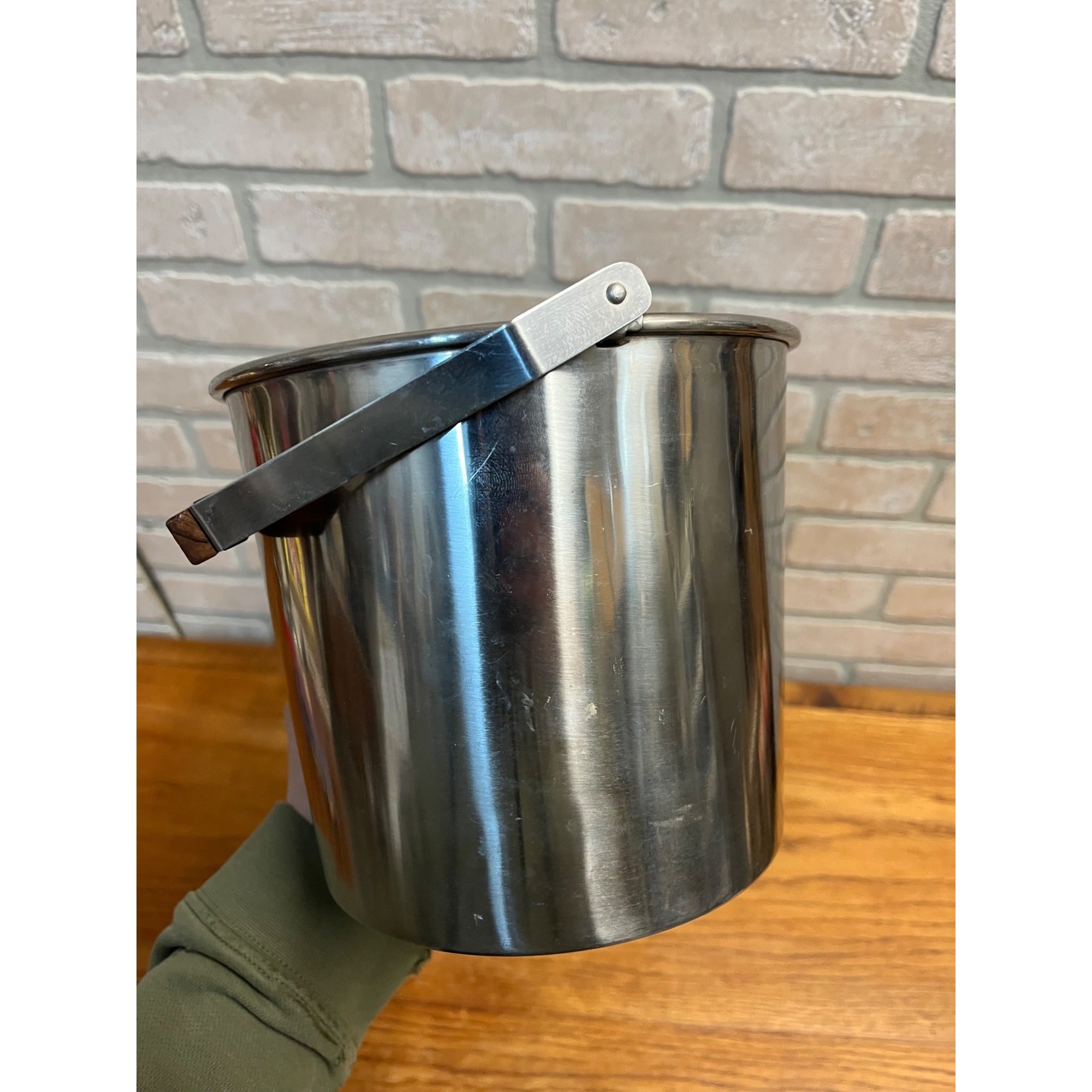 Vintage 1960s Lundtofte Lidded Champagne Ice Bucket Large MCM Danish Teak Wood