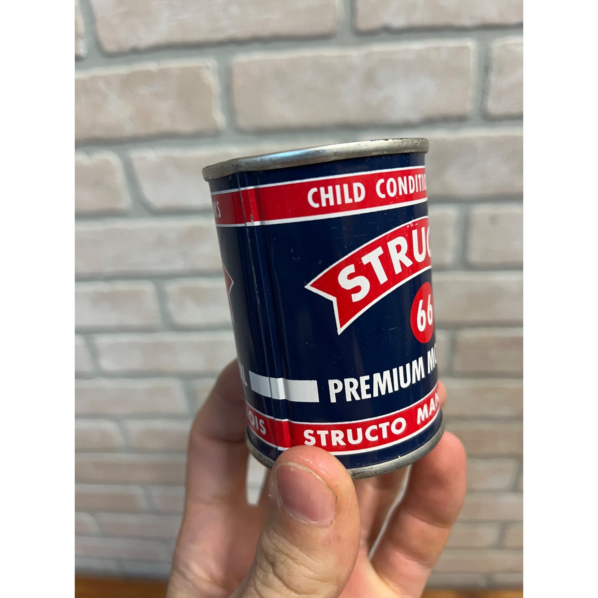 Vintage Toy Structo 66 Motor Oil Tin Coin Savings Bank