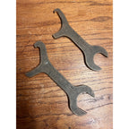Vintage Ford Meter Box Co.  3/4 Expansion Connection Wrenches (2) SOLID BRASS