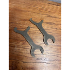Vintage Ford Meter Box Co.  3/4 Expansion Connection Wrenches (2) SOLID BRASS