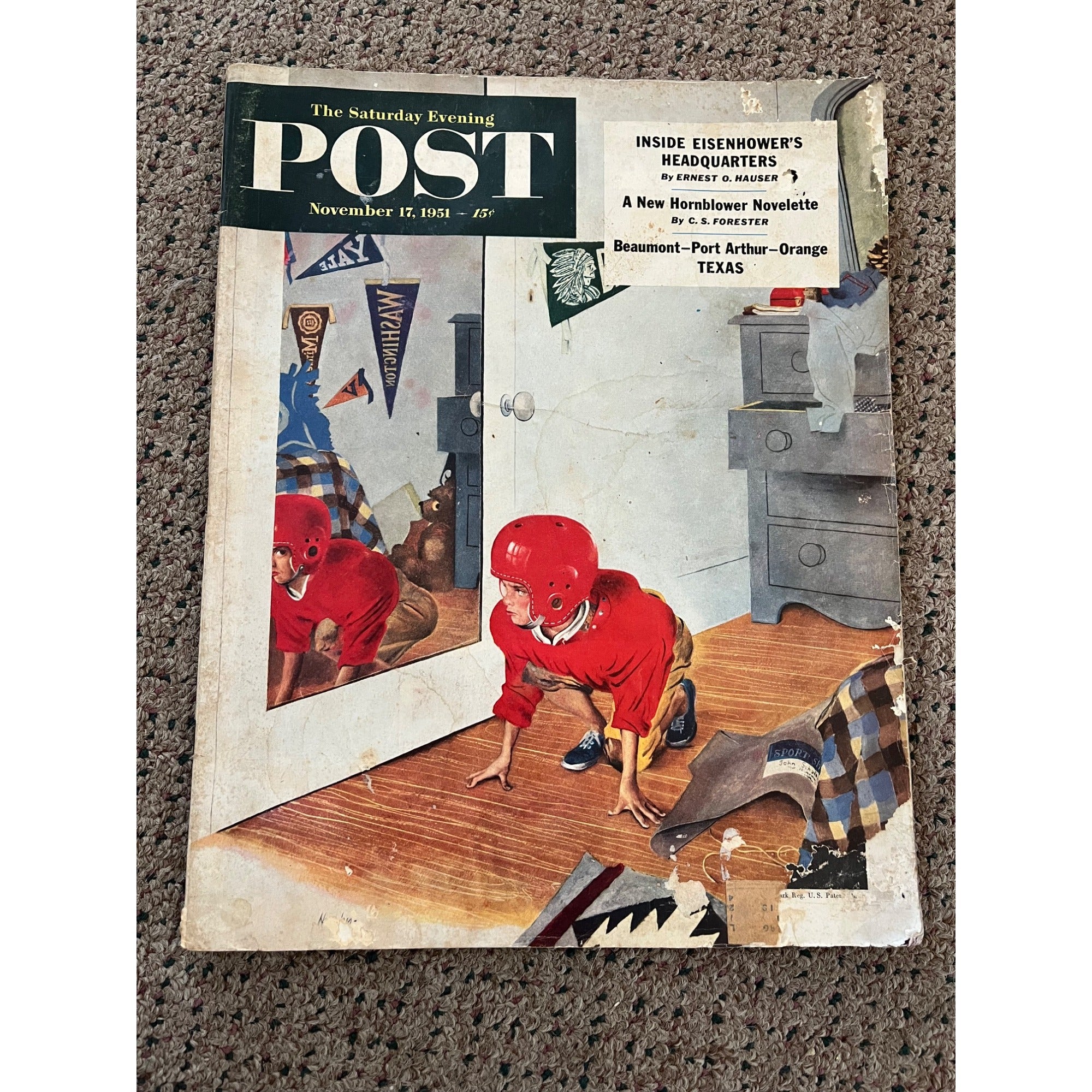 The Saturday Evening Post November 17, 1951 - Hughes Cover