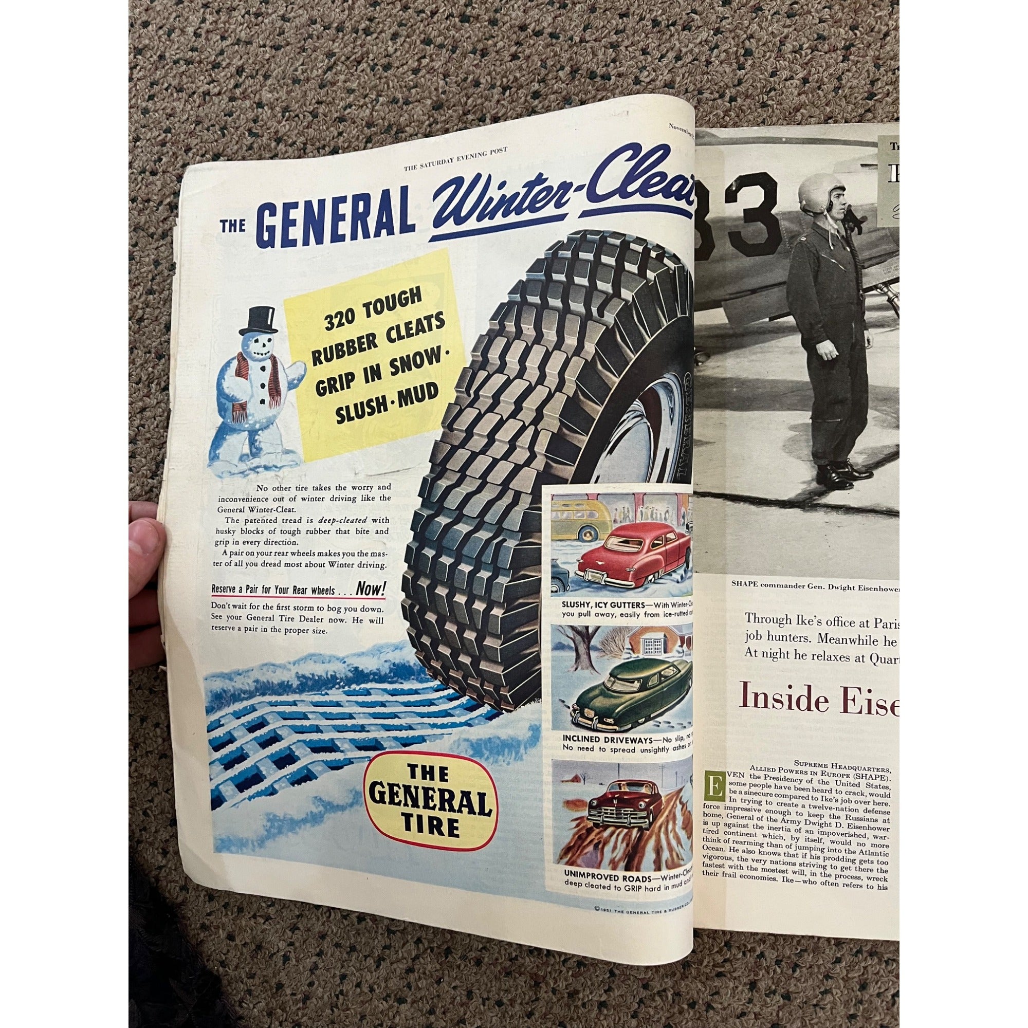 The Saturday Evening Post November 17, 1951 - Hughes Cover