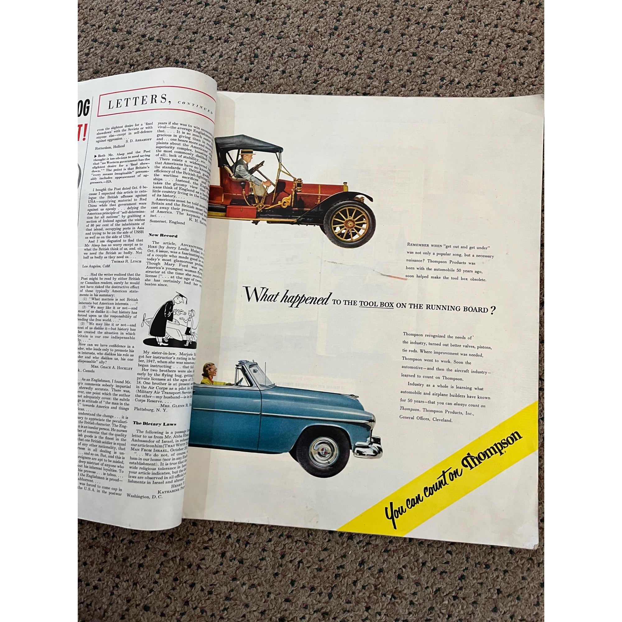 The Saturday Evening Post November 17, 1951 - Hughes Cover