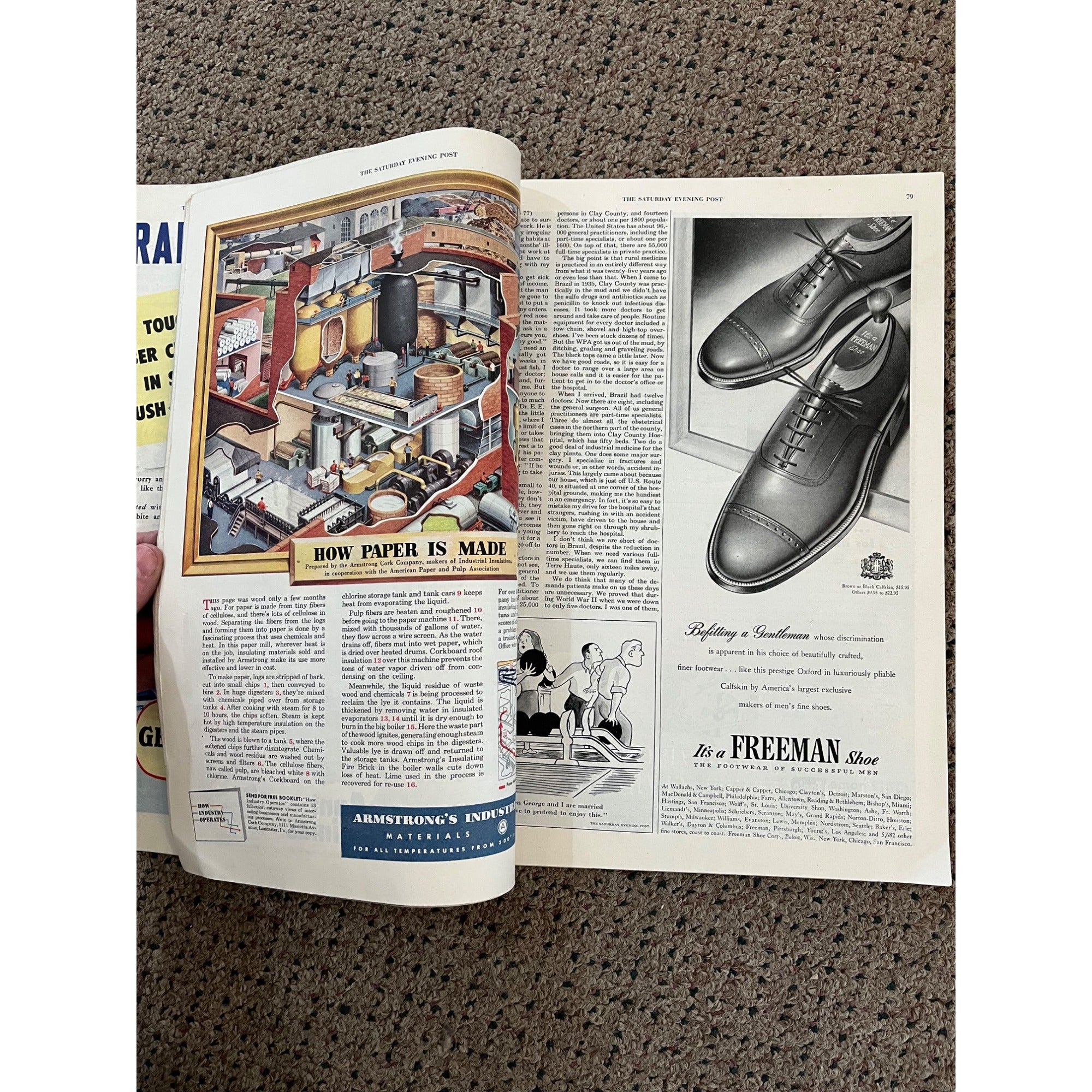 The Saturday Evening Post November 17, 1951 - Hughes Cover