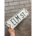 Original Vintage Elm St. Street Sign Embossed Heavy Steel Nightmare on Elm