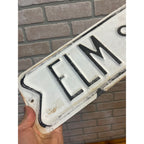 Original Vintage Elm St. Street Sign Embossed Heavy Steel Nightmare on Elm