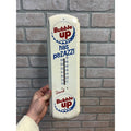 Original Vintage 1950s Drink Bubble Up Soda Sign Metal Therm Advertising