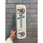 Original Vintage 1950s Drink Bubble Up Soda Sign Metal Therm Advertising