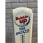 Original Vintage 1950s Drink Bubble Up Soda Sign Metal Therm Advertising