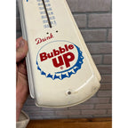 Original Vintage 1950s Drink Bubble Up Soda Sign Metal Therm Advertising